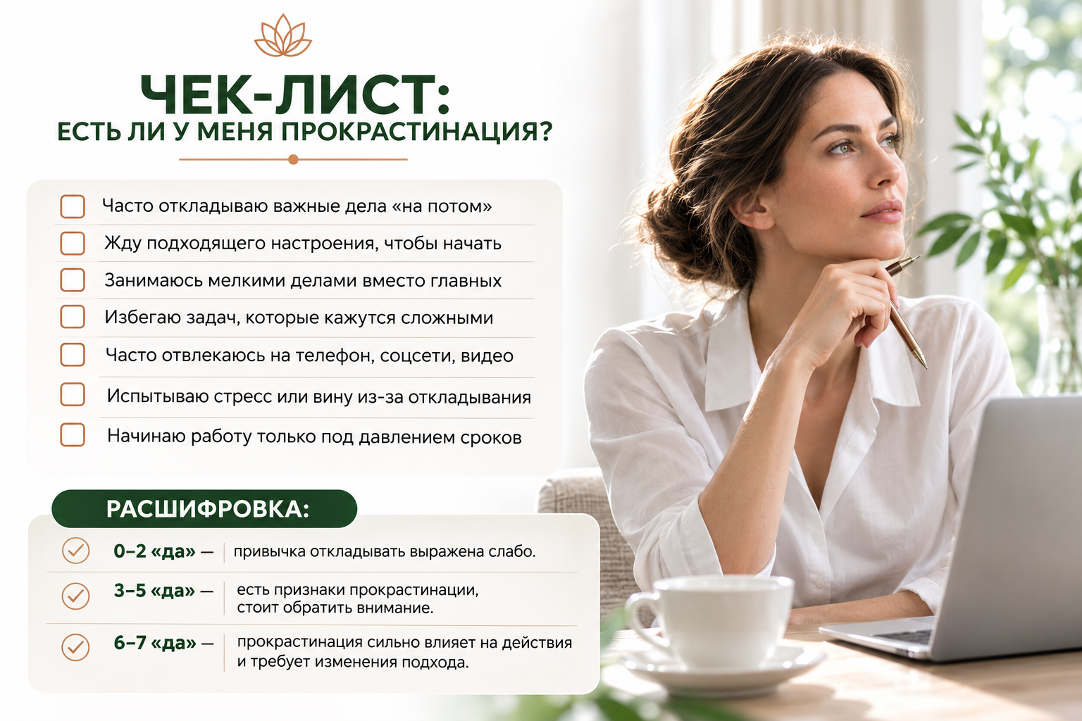 Прокрастинация как способ избегания стресса